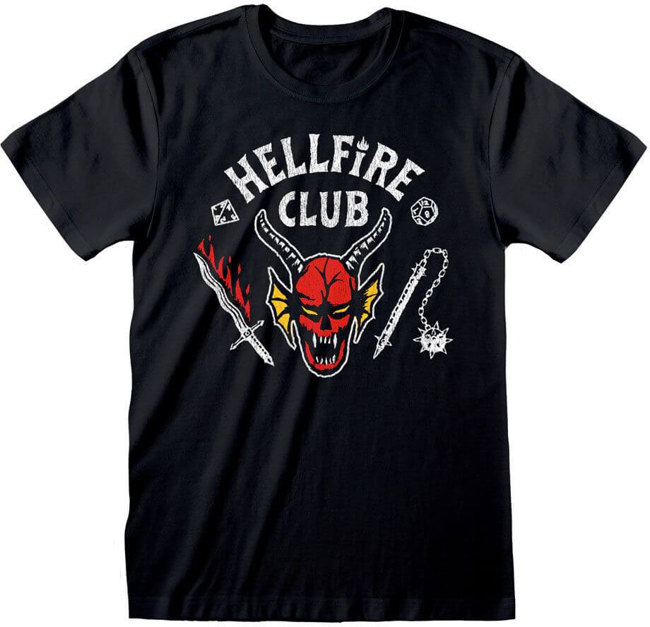 Läs mer om Stranger Things - Hellfire Club Logo Black T-Shirt