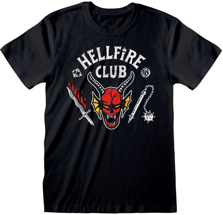 Stranger Things - Hellfire Club Logo Black T-Shirt