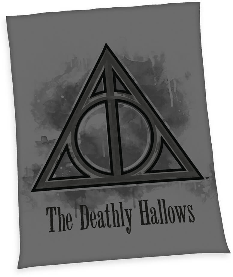 Läs mer om Harry Potter - The Deathly Hallows Fleece Blanket - 150 x 200 cm