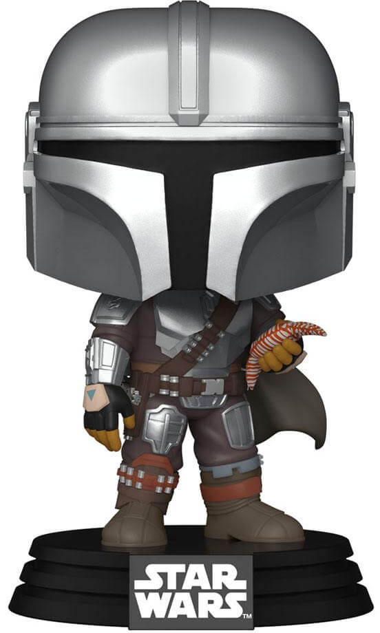 Läs mer om Funko POP! Star Wars: The Book of Boba Fett - The Mandalorian with pouch