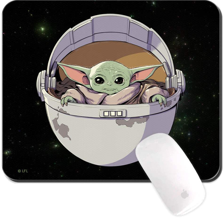 Läs mer om Star Wars - Baby Yoda Rymden Musmatta