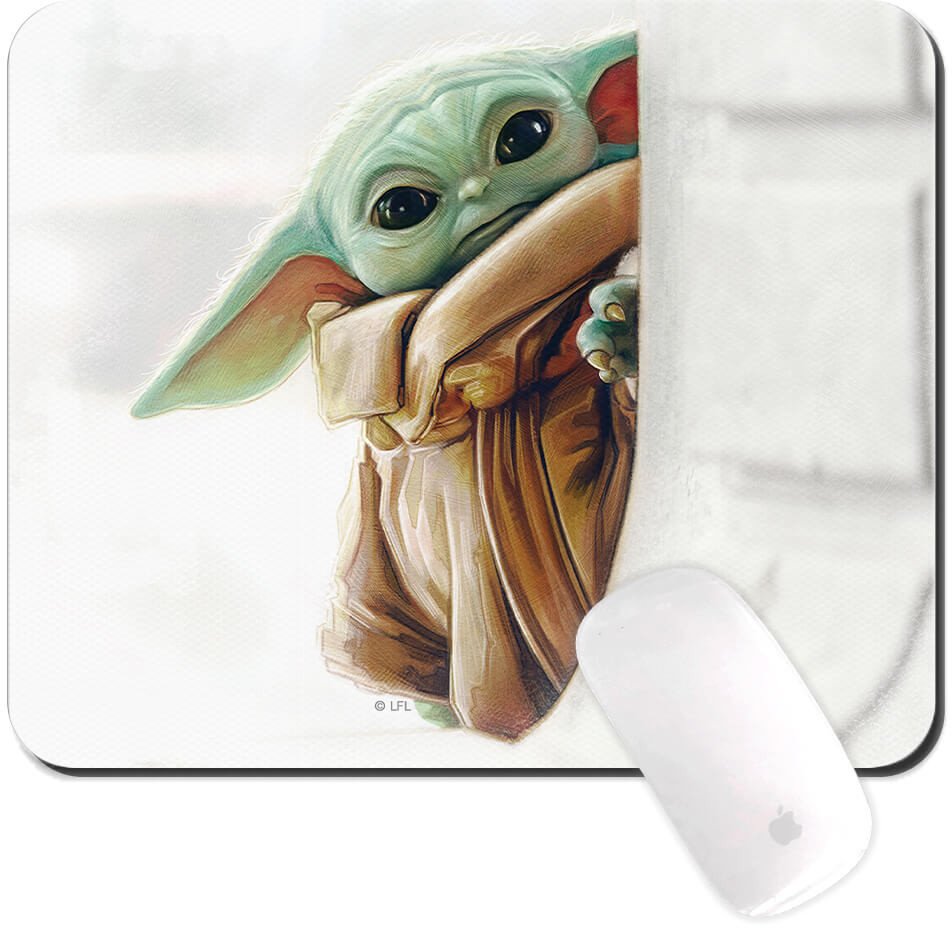 Läs mer om Star Wars - Baby Yoda Watching Musmatta