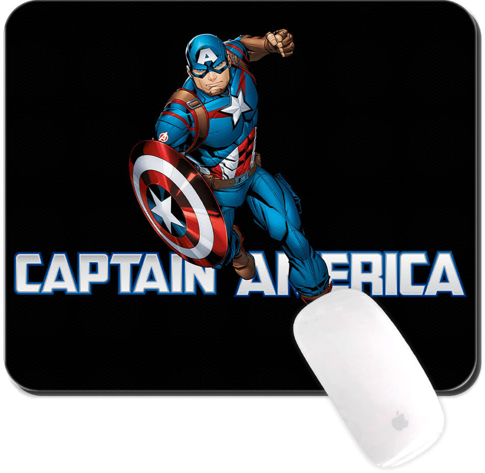Läs mer om Marvel - Captain America Jump Musmatta