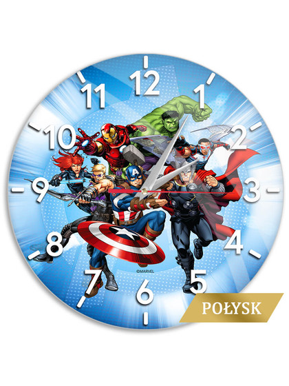 Marvel - Avengers Glossy Blue Väggklocka