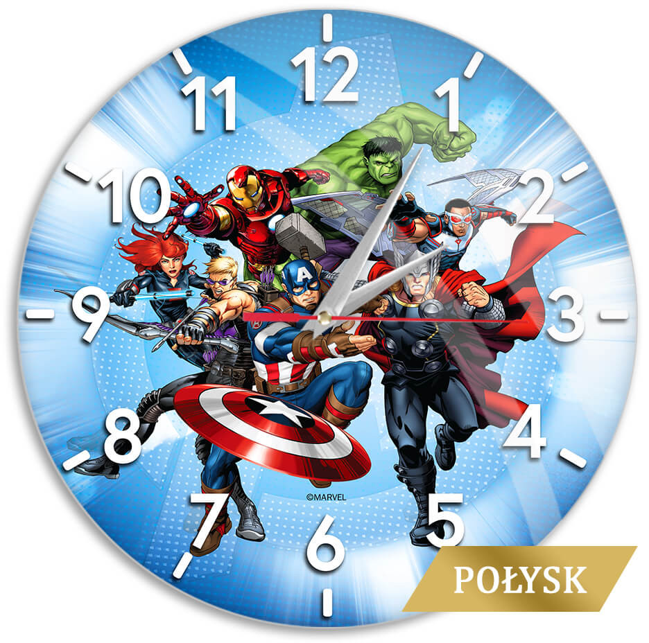 Marvel - Avengers Glossy Blue Väggklocka