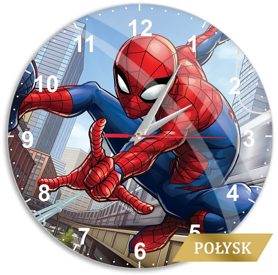 Marvel - Spider-Man Jump Glossy Väggklocka