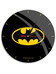 DC Comic - Batman Logo Black Glossy Väggklocka