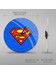 DC Comic - Superman Logo Blue Glossy Väggklocka
