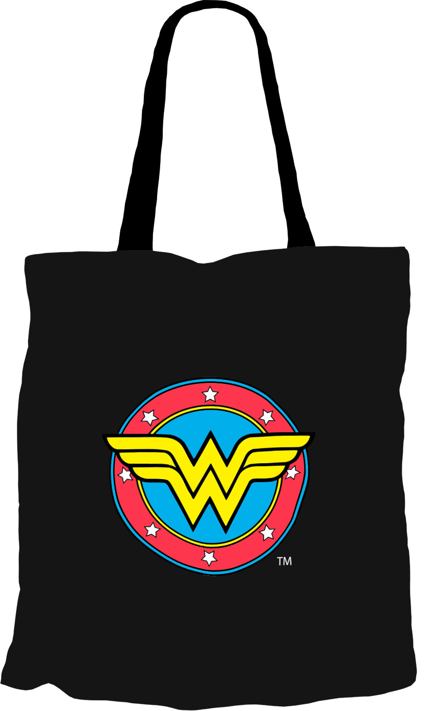 Läs mer om Wonder Women - Wonder Women Logo Black Tygpåse