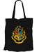 Harry Potter - Hogwarts Logo Black Tygpåse