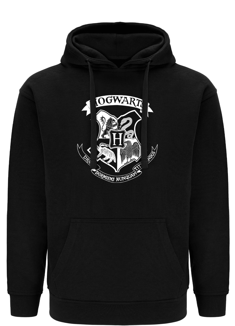 Harry Potter - Hogwarts Logo Black Hoddie