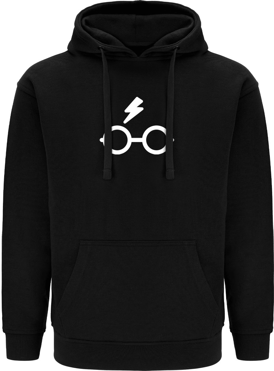 Läs mer om Harry Potter - Lightning and Glasses Black Hoodie