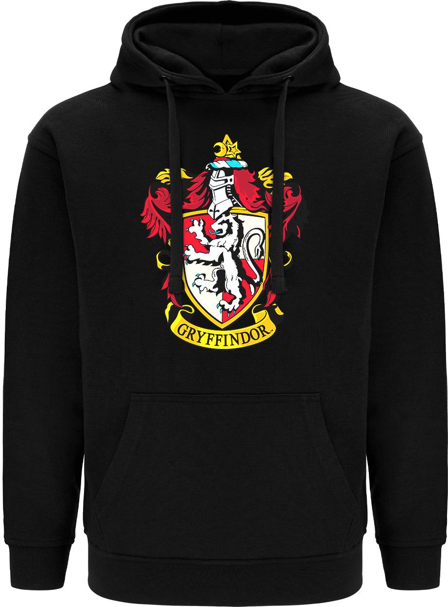 Harry Potter - Gryffindor Logo Black Hoodie