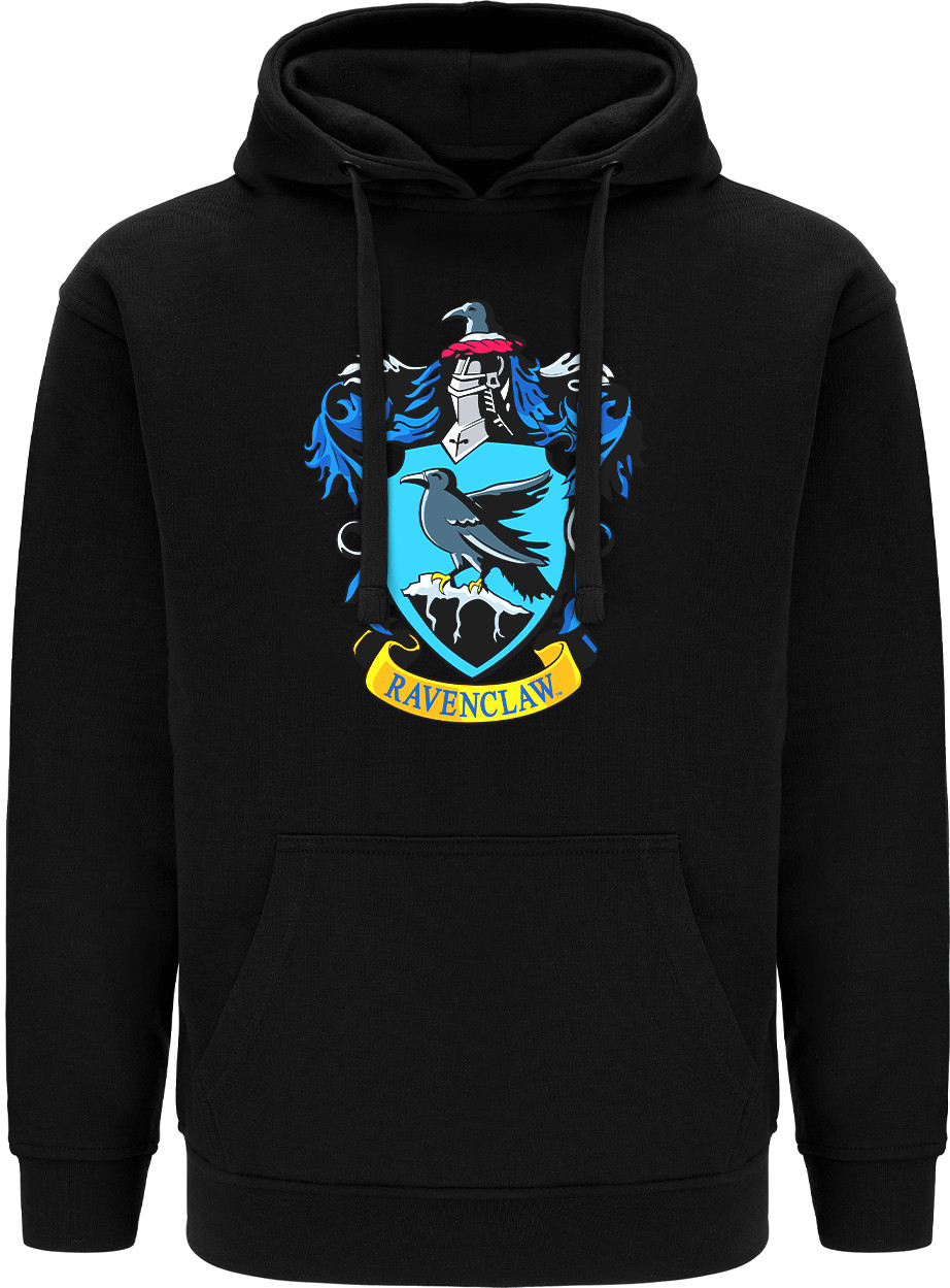 Harry Potter - Ravenclaw Logo Black Hoddie