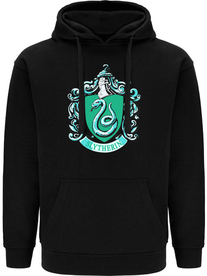 Harry Potter - Slytherin Logo Black Hoodie