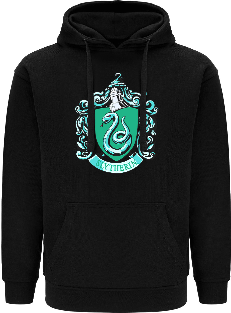 Läs mer om Harry Potter - Slytherin Logo Black Hoodie