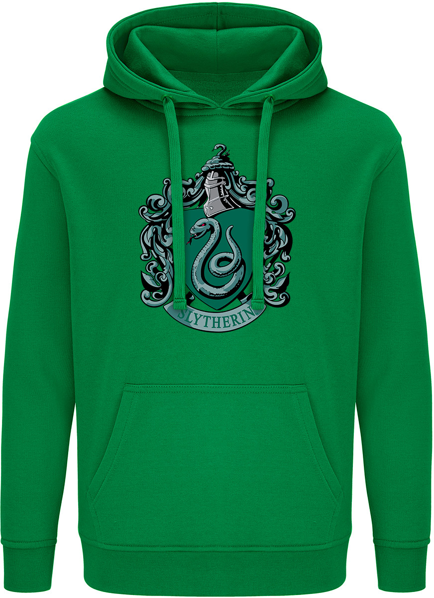 Läs mer om Harry Potter - Slytherin Logo Green Hoodie