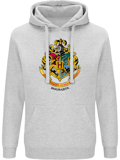 Harry Potter - Hogwarts Logo Gray Hoodie