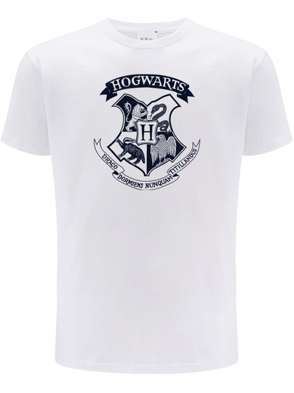 Harry Potter - Hogwarts Logo White T-Shirt