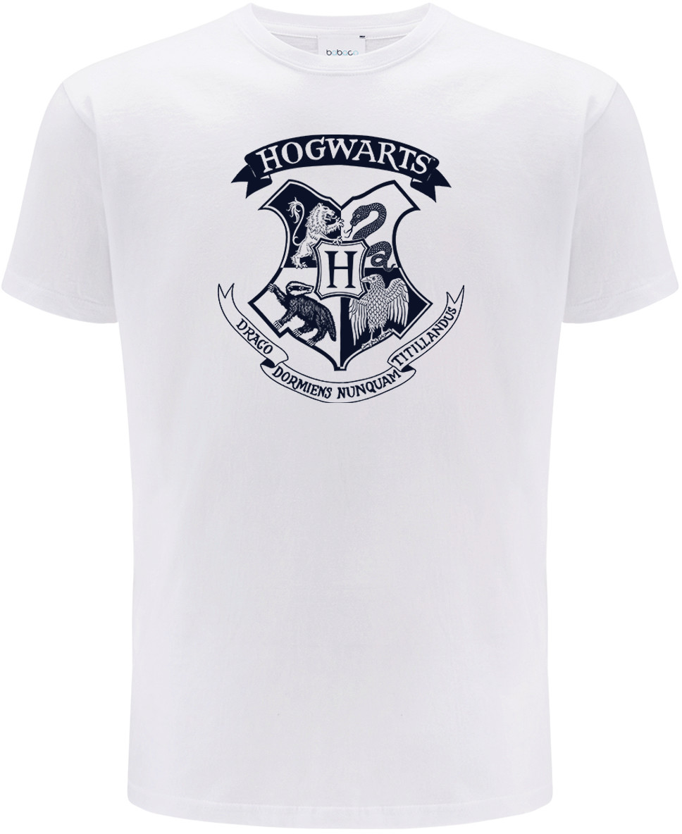 Läs mer om Harry Potter - Hogwarts Logo White T-Shirt