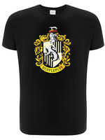 Harry Potter - Hufflepuff Logo Black T-shirt