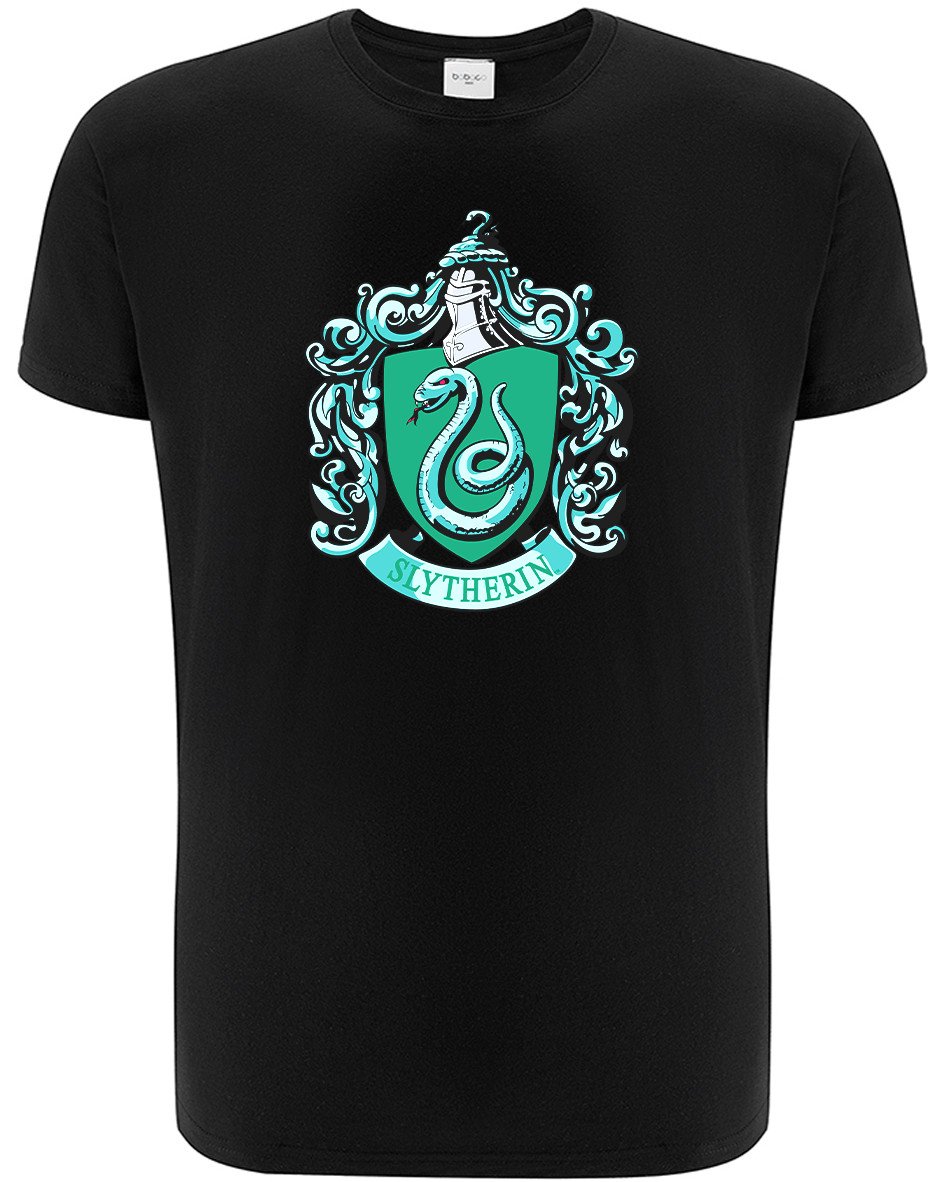 Läs mer om Harry Potter - Slytherin Logo Black T-shirt