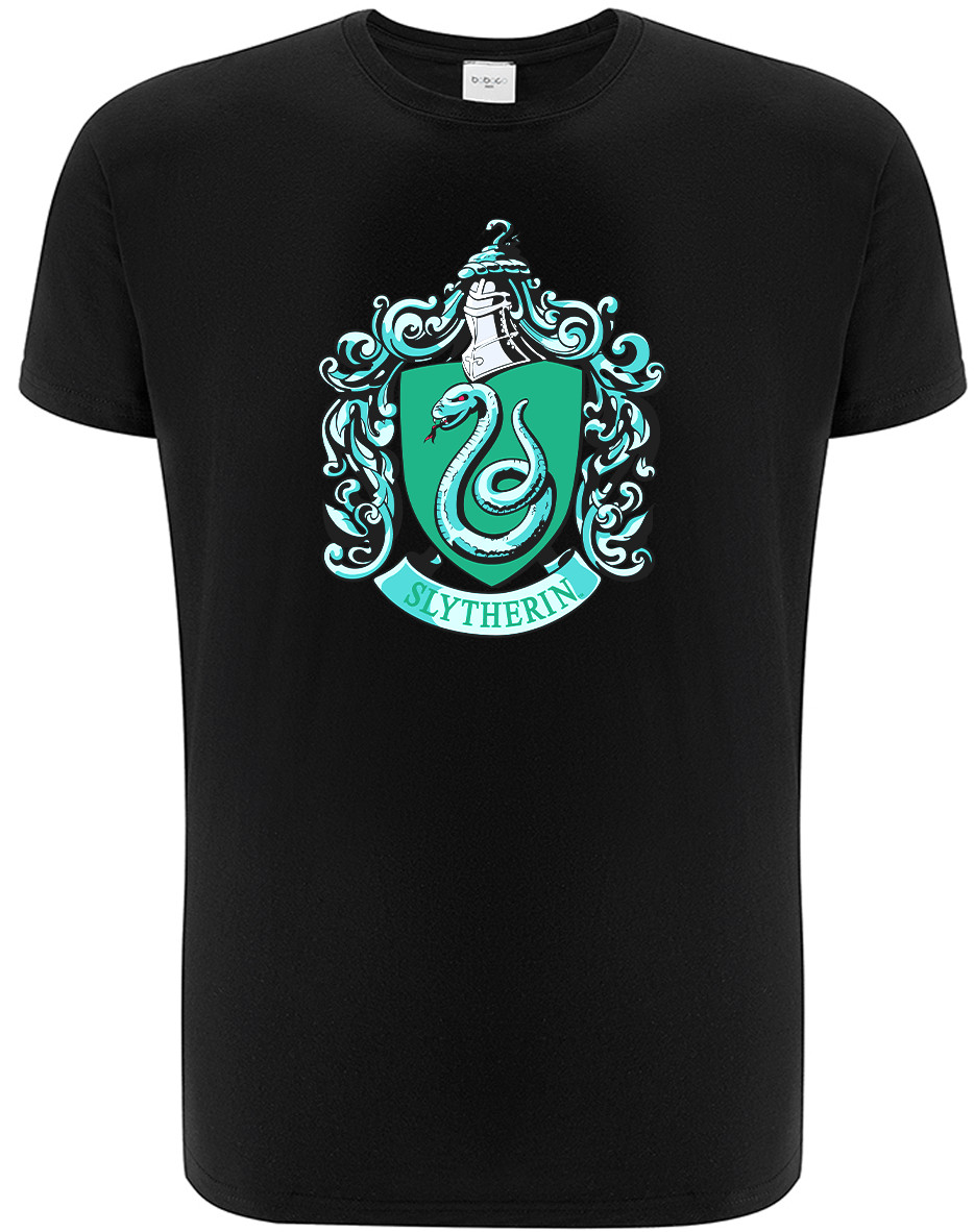 Harry Potter - Slytherin Logo Black T-shirt