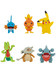 Pokémon - Treecko, Torchic, Mudkip, Gible, Pikachu, Cubone 6-Pack Battle Figure Set