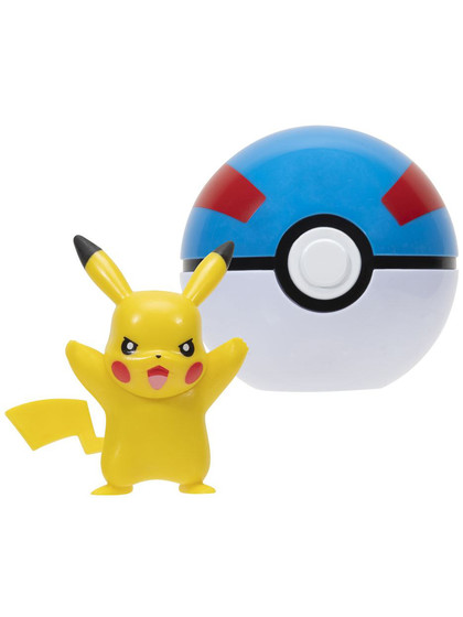 Pokémon Clip'n'Go Poké Balls - Pikachu & Great Ball