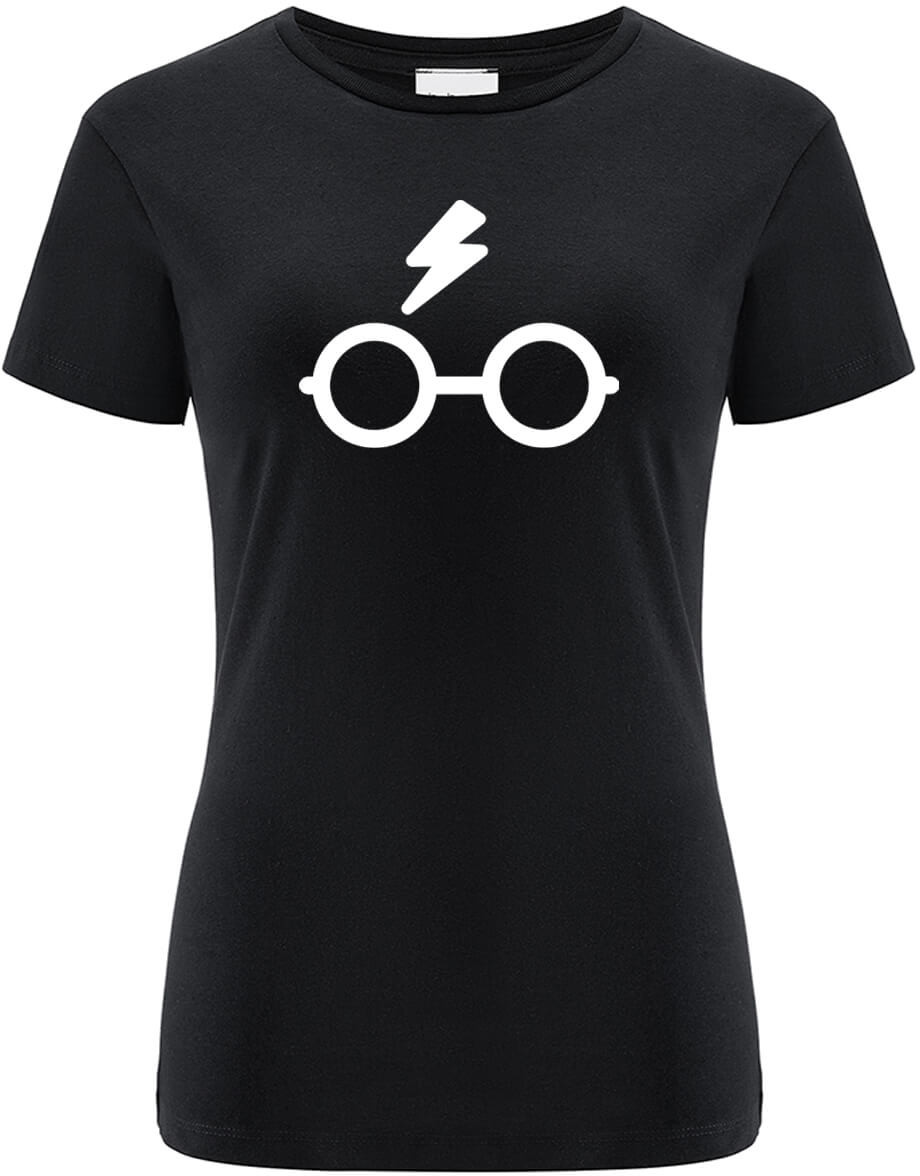 Läs mer om Harry Potter - Glasses Black Womens T-shirt