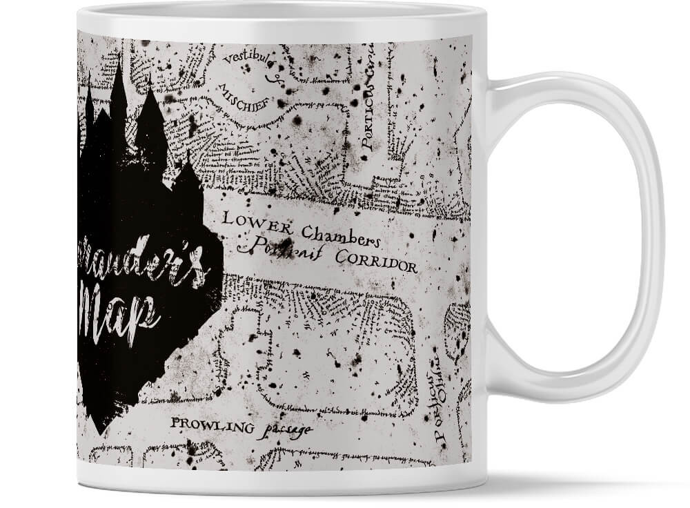 Harry Potter - Marauders Map Vit Mugg