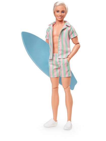 Barbie: The Movie - Ken Wearing Pastel Striped Beach Matching Set