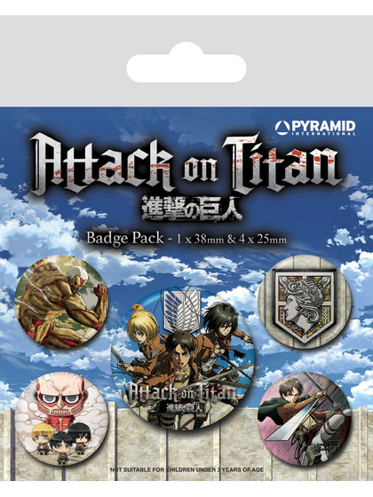 Attack on Titan - Season 3 Pin-Back Buttons 5-Pack