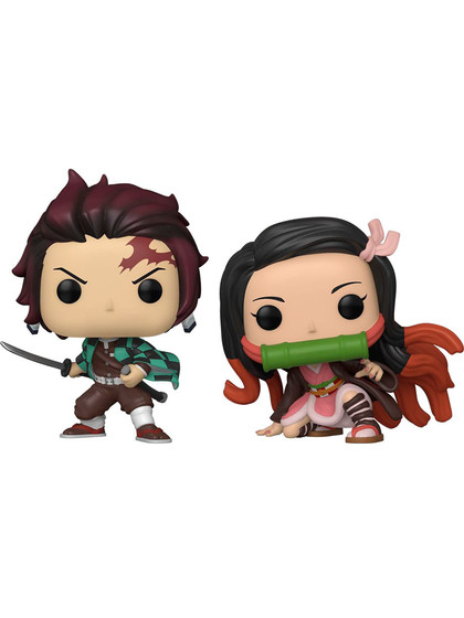 Funko POP! Animation: Demon Slayer: Kimetsu no Yaiba - 2-Pack Tanjiro & Nezuko