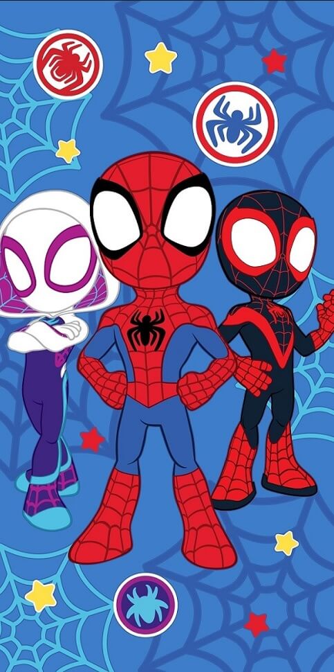 Spidey och Hans Fantastiska Vänner Handduk - 70 x 140 cm