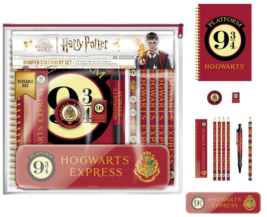 Läs mer om Harry Potter - Platform 9 3/4 11-Piece Stationery Set