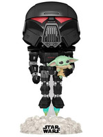 Funko POP! Star Wars: The Mandalorian - Dark Trooper with The Child (Glow in the Dark)