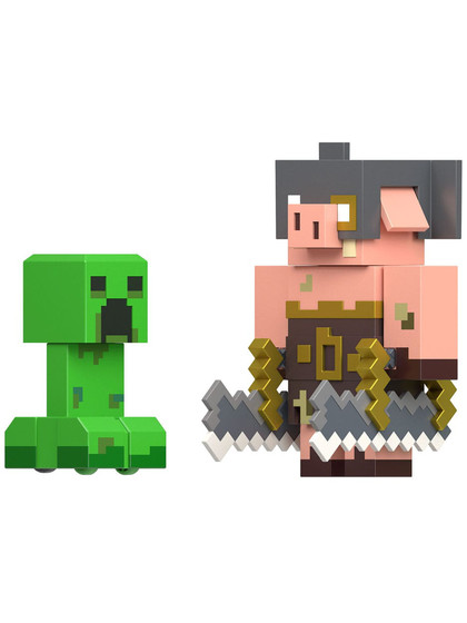 Minecraft - Legends Creeper vs Piglin Bruiser 2-Pack