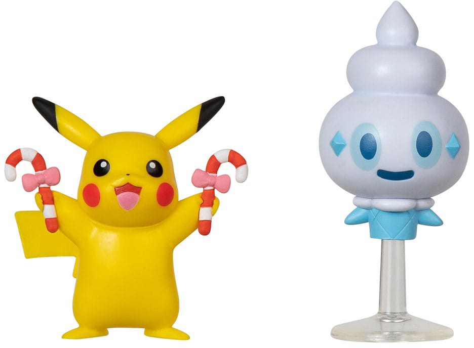 Läs mer om Pokémon - Pikachu and Vanillite Holiday Edition Battle Figure Set