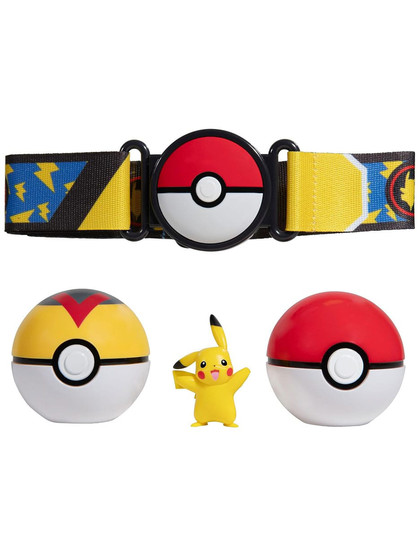 Pokémon Clip'n'Go: Poké Ball Belt Set - Poké Ball, Level Ball & Pikachu