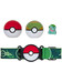 Pokémon Clip'n'Go: Poké Ball Belt Set - Poké Ball, Nest Ball & Bulbasaur