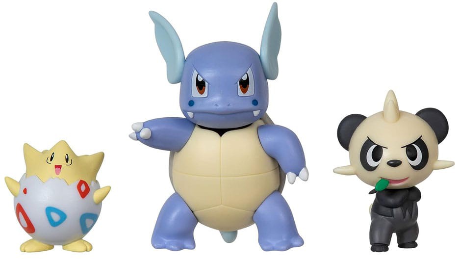 Pokémon: Battle Figure Set - Togepi, Pancham, Wartortle 3-Pack