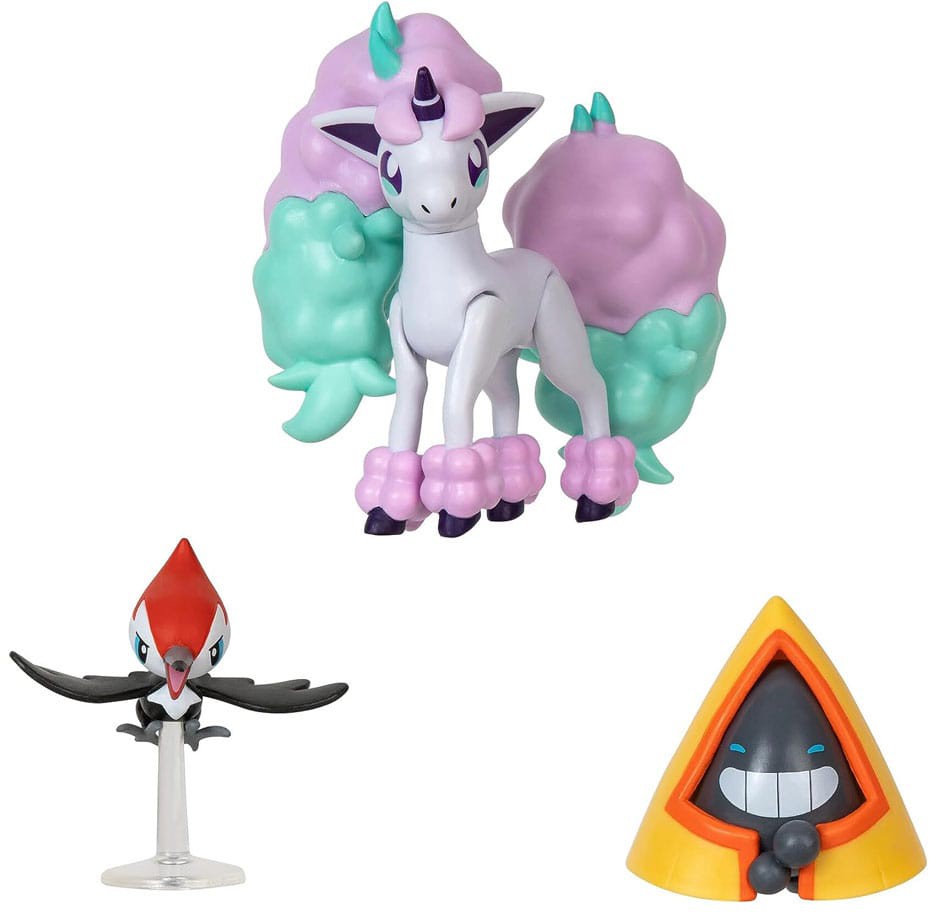 Läs mer om Pokémon: Battle Figure Set - Pikipek, Snorunt, Ponyta 3-Pack