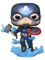 Funko POP! Marvel: Avangers Endgame - Captain America with Thors Hammer (Metallic) (Glow)