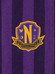 Wednesday - Nevermore Academy Halsduk Purple - 190 cm