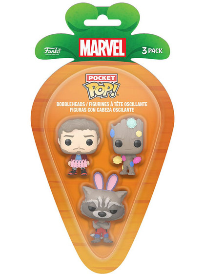 Funko Pocket POP! Marvel: Guardians Of The Galaxy - Star-Lord, Groot and Rocket 3-Pack