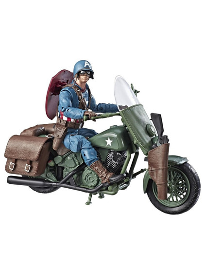 Marvel Legends: Captain America - Captain America with Motorcycle - DAMAGED PACKAGING