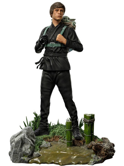 Star Wars: Book of Boba Fett - Luke Skywalker & Grogu Training Art Scale Statue - 1/10